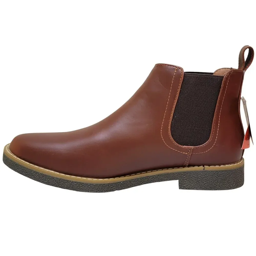Deer Stags Men Rockland Chelsea Ankle Boots Size US 10M Redwood Vegan Leather - Picture 3 of 5